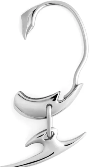 -Ear Clip -Earless Piercing Silver Color Metal Earring for Women Men Couple Cool Jewelry Gift Ornament Copper
