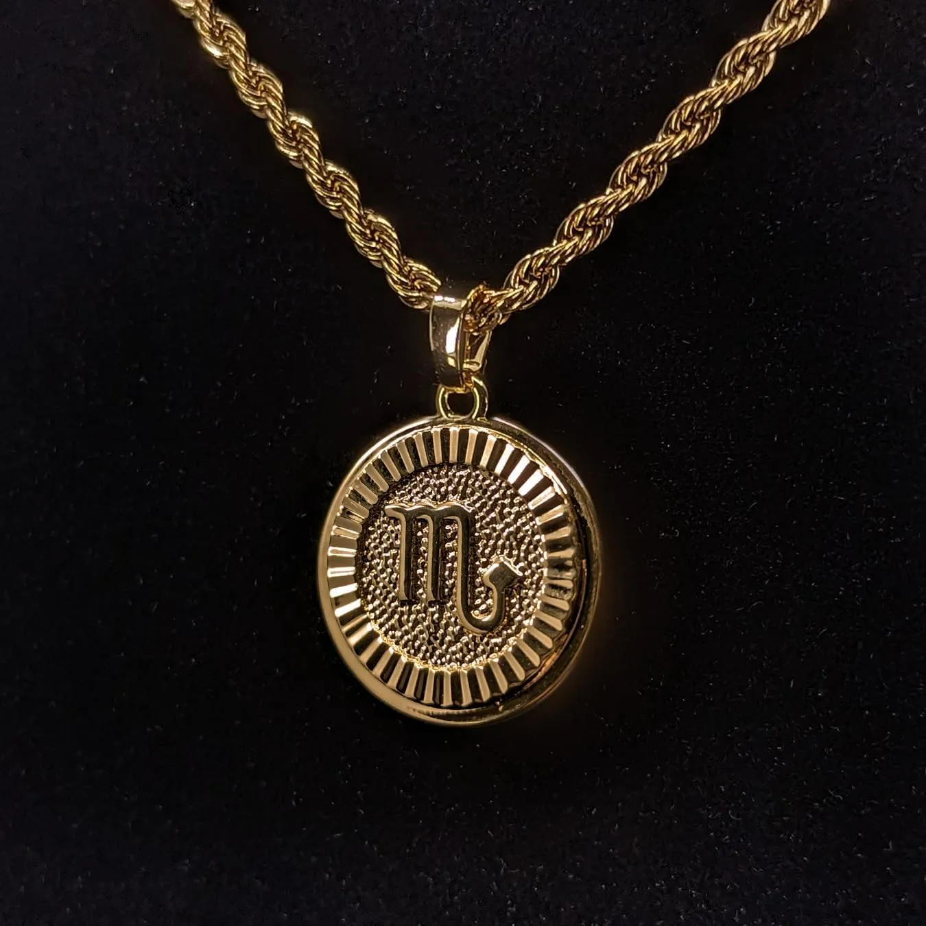 18k Gold Plated Zodiac Necklace & Pendant - Gold Necklace for Women & Men, Tarnish & Water Resistant, Birthday Gifts for Women & Men