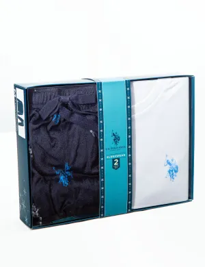 2PC JERSEY TOP & LUXE FLEECE PANT SET