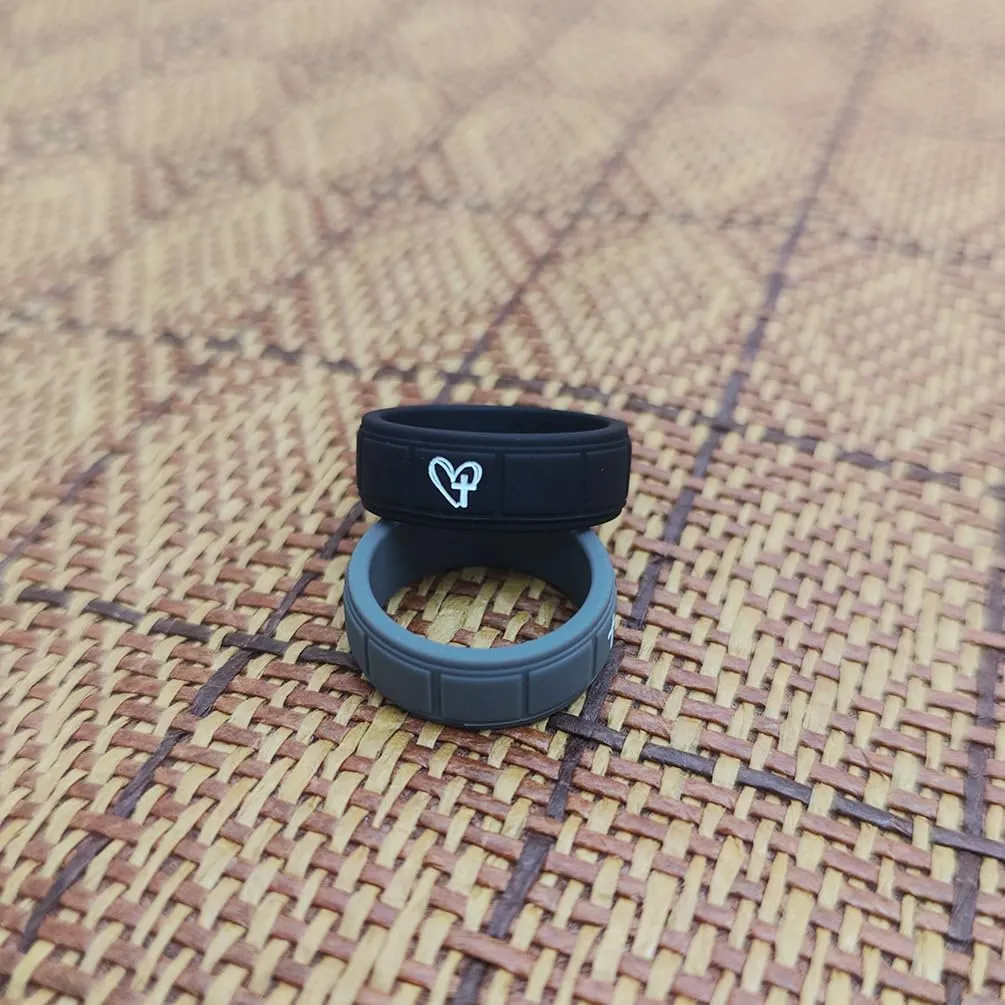 3 Pack Personalized Jesus Cross Silicone Rings Christian Jewelry Bible Verse Rings Unisex Religious Gifts Custom 8mm Faith Inspirational Religious Rings,Size 8-13