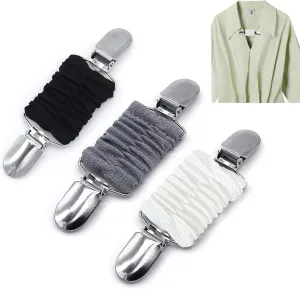 3 Pcs Dress Clips Back Cinch Clips Set Vintage Sweater Shawl Clip Retro Cardigan Collar Clip Elastic Glove Clips Clothes Tightening Clip Dress Shirt Brooch Clip for Girl Women Men Decor