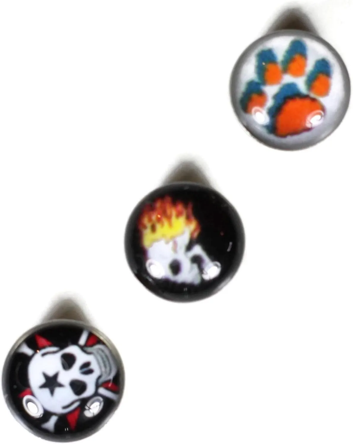 3 Tongue Rings Body Piercing Barbells Jewelry
