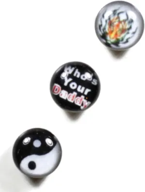 3 Tongue Rings Body Piercing Barbells Jewelry