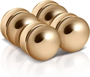 4PCS Hijab Magnet, Strong Hijab Magnets Pins Multi-Use Scarf Magnets for Women Girls Kids Scarf Magnets for Hijab (Gold)