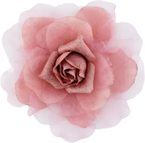 8 in Rose Fabric Flower Brooch Pin,Oversized Flower Corsage Brooch, for Women and Men, Weddings,Parties and Dresses