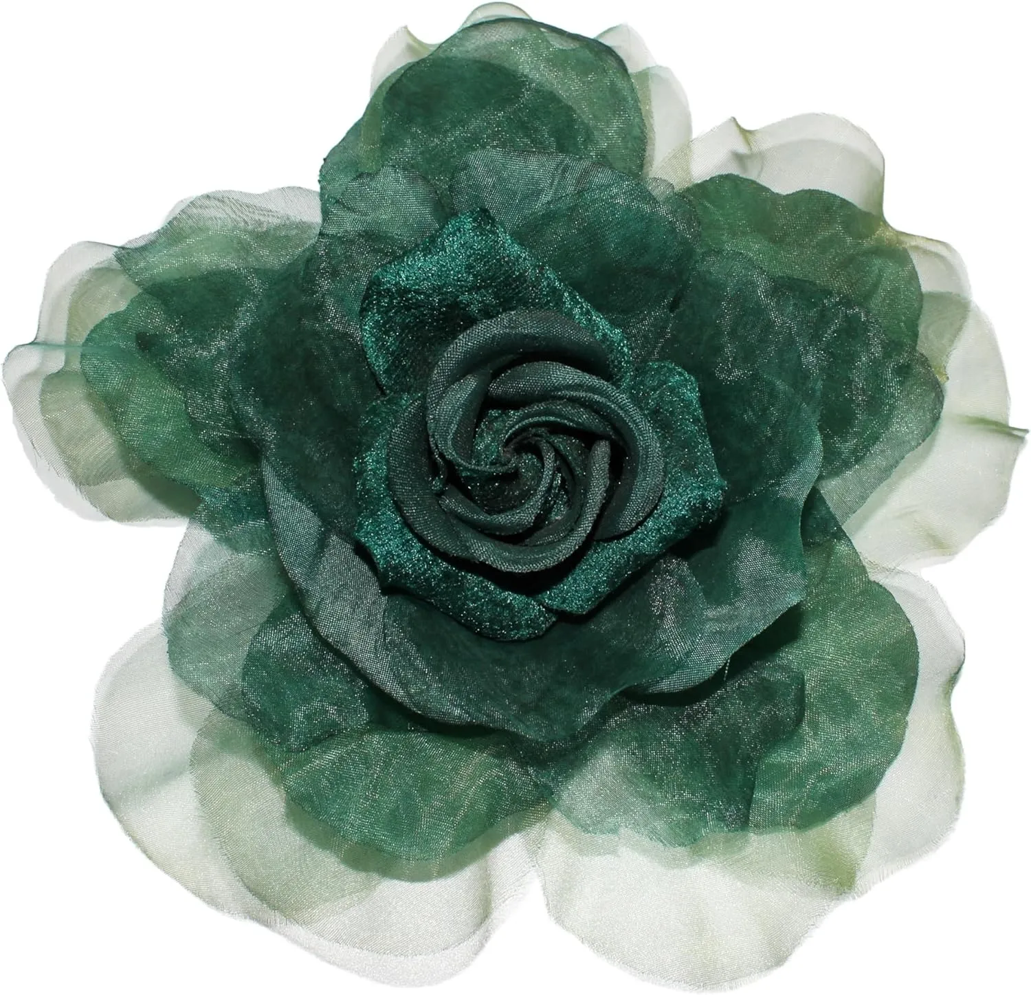 8 in Rose Fabric Flower Brooch Pin,Oversized Flower Corsage Brooch, for Women and Men, Weddings,Parties and Dresses