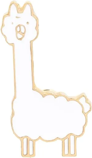 Alpaca Cartoon Enamel Pins Creative Brooch Lapel Pin Badge Cute Metal Brooch Pins Accessories Decoration for Girls Boys Women Clothes Backpacks Decor