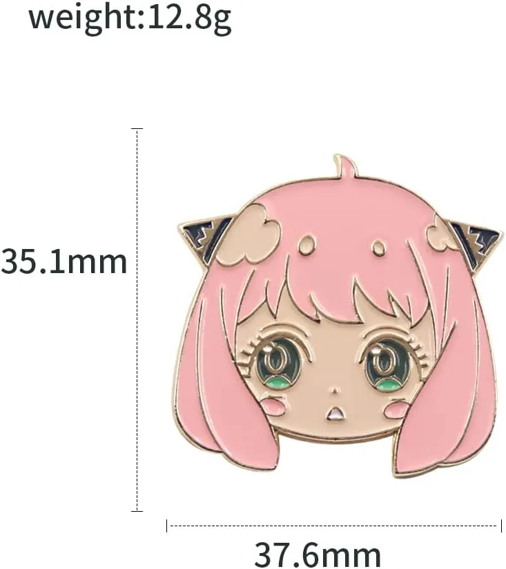 Anime Anya Forger Pins - loid S Family Cosplay Enamel Brooch - Backpack Costume Gift for Women Men Fans
