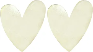 Anmpab Heart Love Big Stud Earrings for Women Minimalist Fashion Party Wedding Birthday Valentine Day Gifts Her Mom Wife Bff