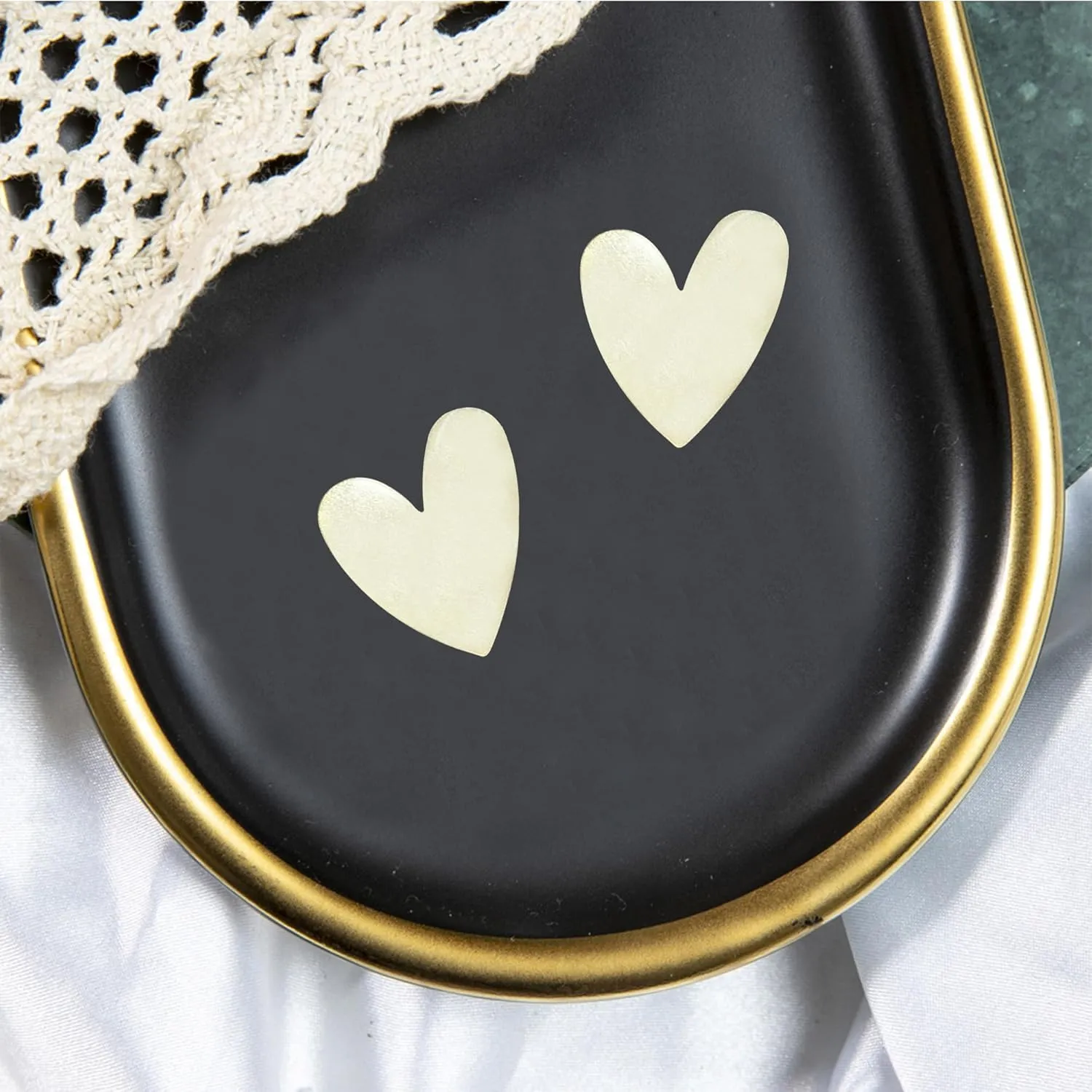Anmpab Heart Love Big Stud Earrings for Women Minimalist Fashion Party Wedding Birthday Valentine Day Gifts Her Mom Wife Bff