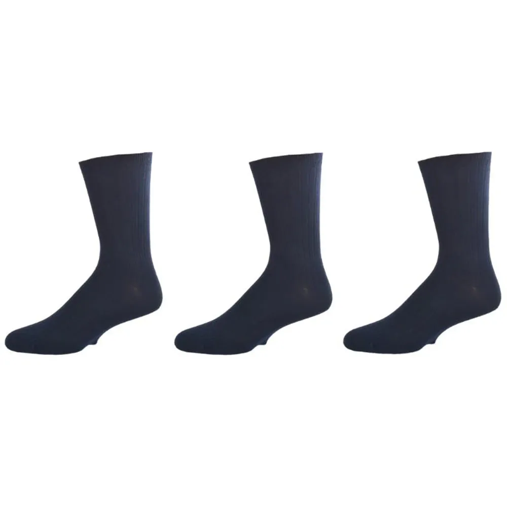 Big Boys & Girls (Unisex) Classic Dress Uniform Ribbed Crew Socks