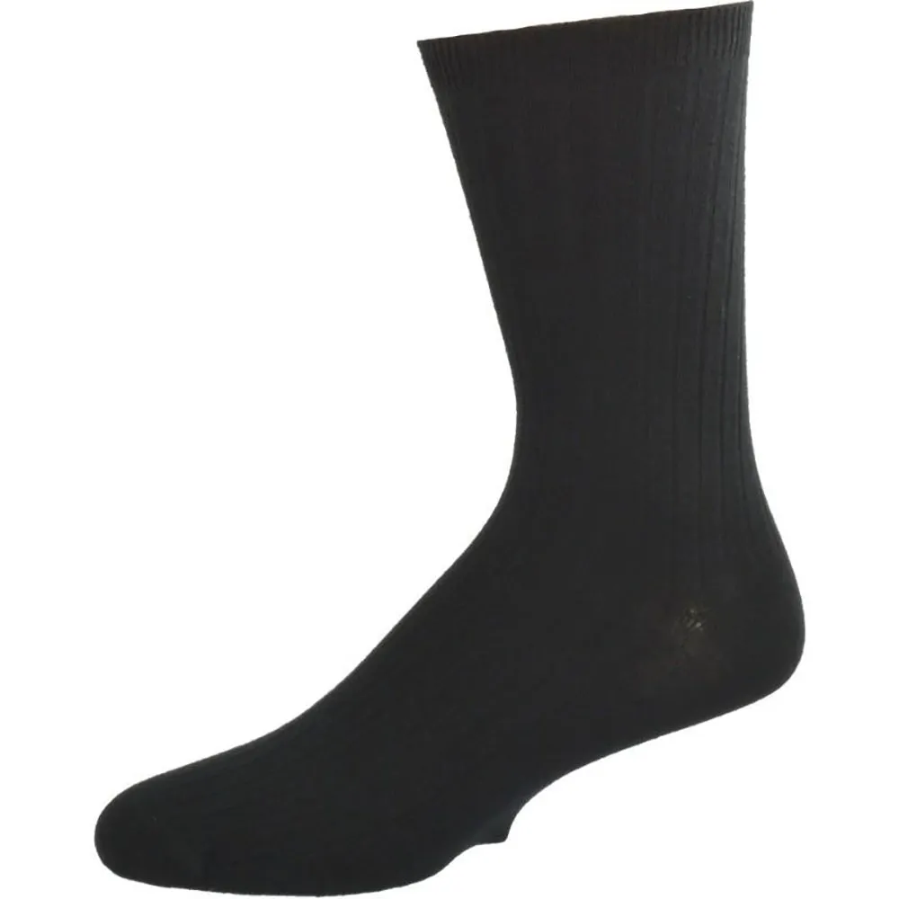 Big Boys & Girls (Unisex) Classic Dress Uniform Ribbed Crew Socks