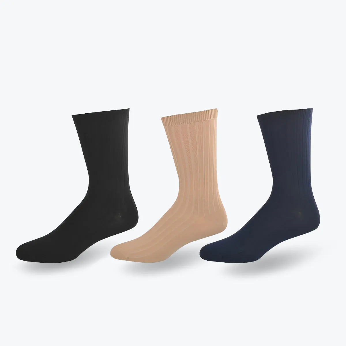 Big Boys & Girls (Unisex) Classic Dress Uniform Ribbed Crew Socks