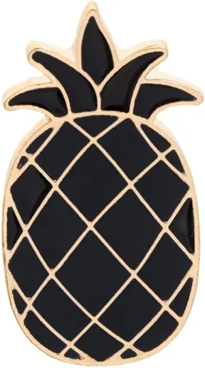 Black Pineapple Cartoon Enamel Pins Creative Brooch Lapel Pin Badge Cute Metal Brooch Pins Accessories Decoration for Girls Boys Women Clothes Backpacks Decor