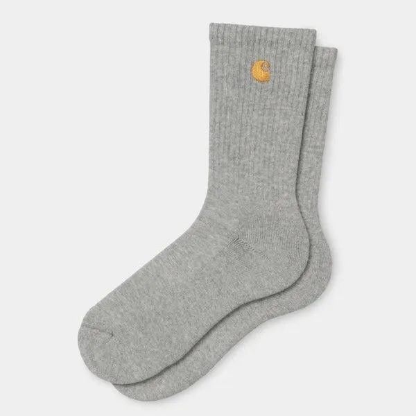 Carhartt WIP Chase Crew Socks Grey Heather