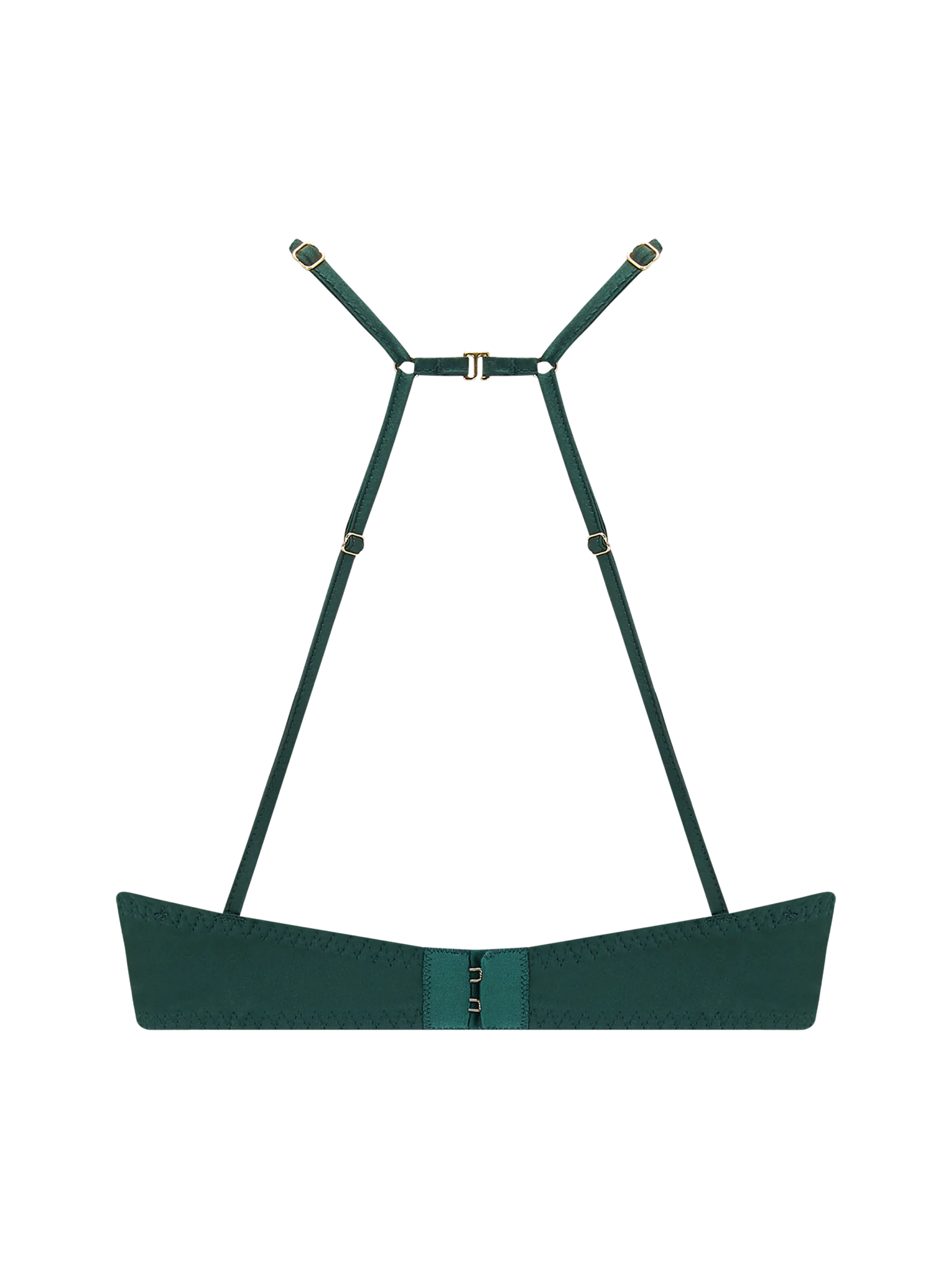 Coco de Mer Athena Quarter Cup Bra in Deep Green