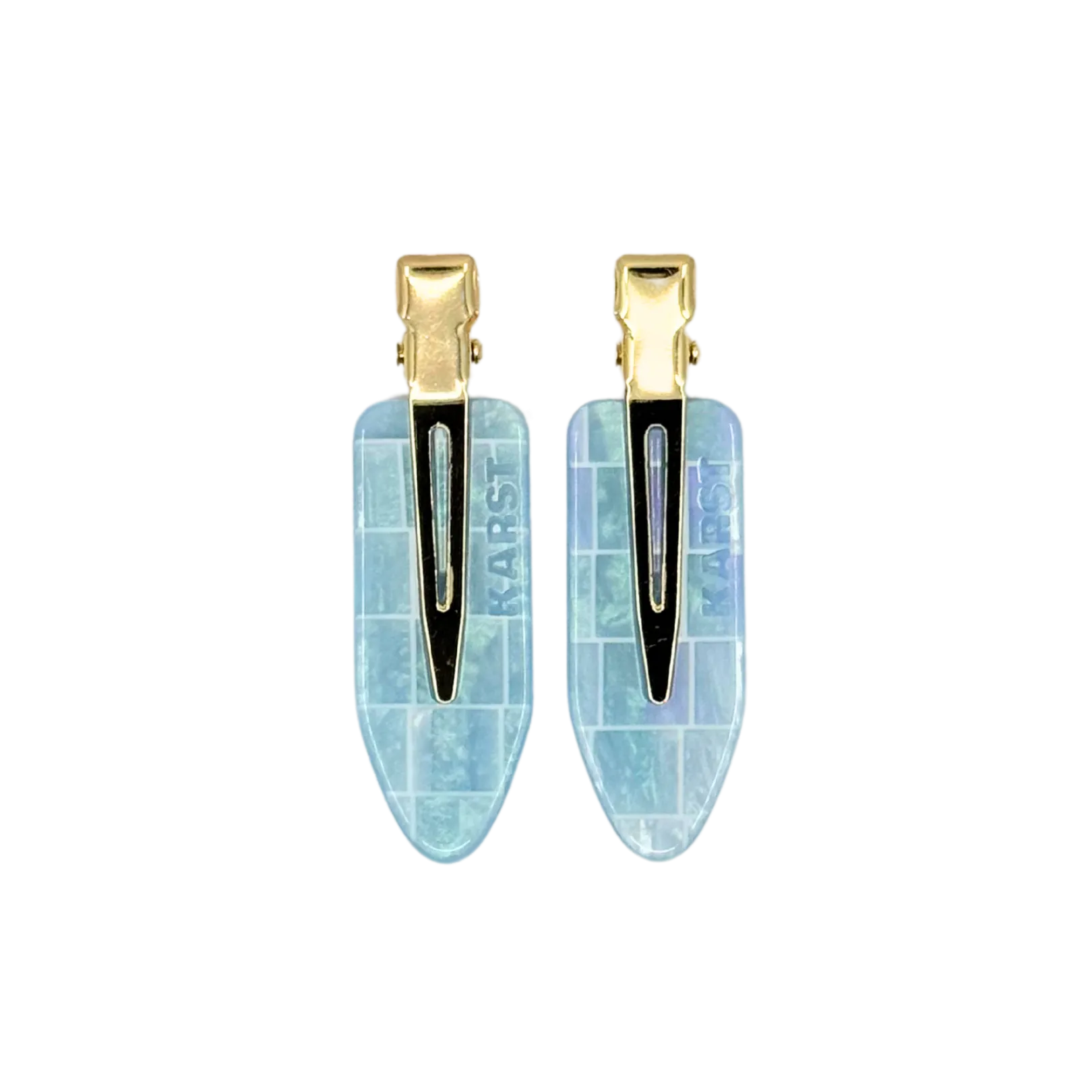 Creaseless Clips (Set of 2) — Aquamarine Tile