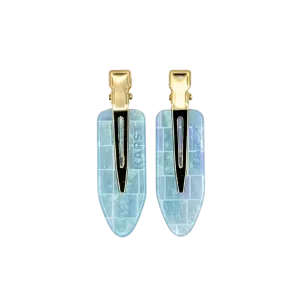 Creaseless Clips (Set of 2) — Aquamarine Tile