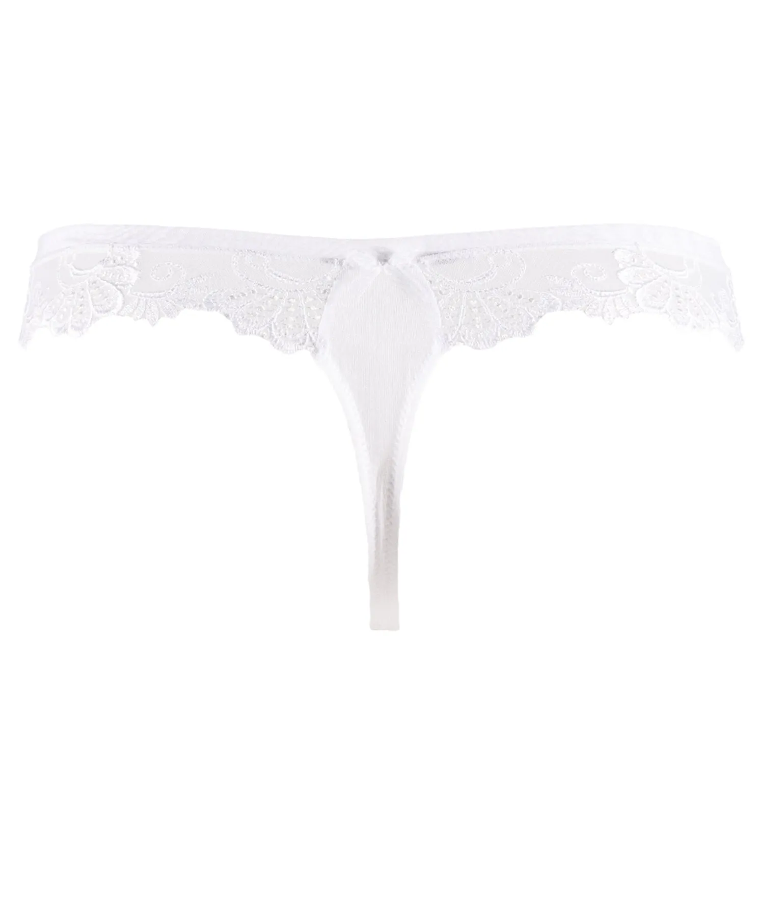 Dressing Floral White Thong