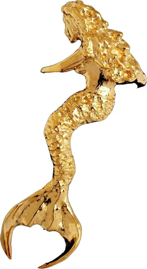 Ear Charms Mermaid Ear Cuff Non-Pierced Left Earring Wrap Gold on Sterling