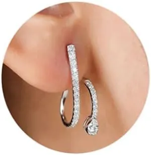 Ear Cuff Earrings for Women Cubic Zirconia cuffs Clip Ear wraps Earrings Vintage Earring Jewelry Gifts for Women