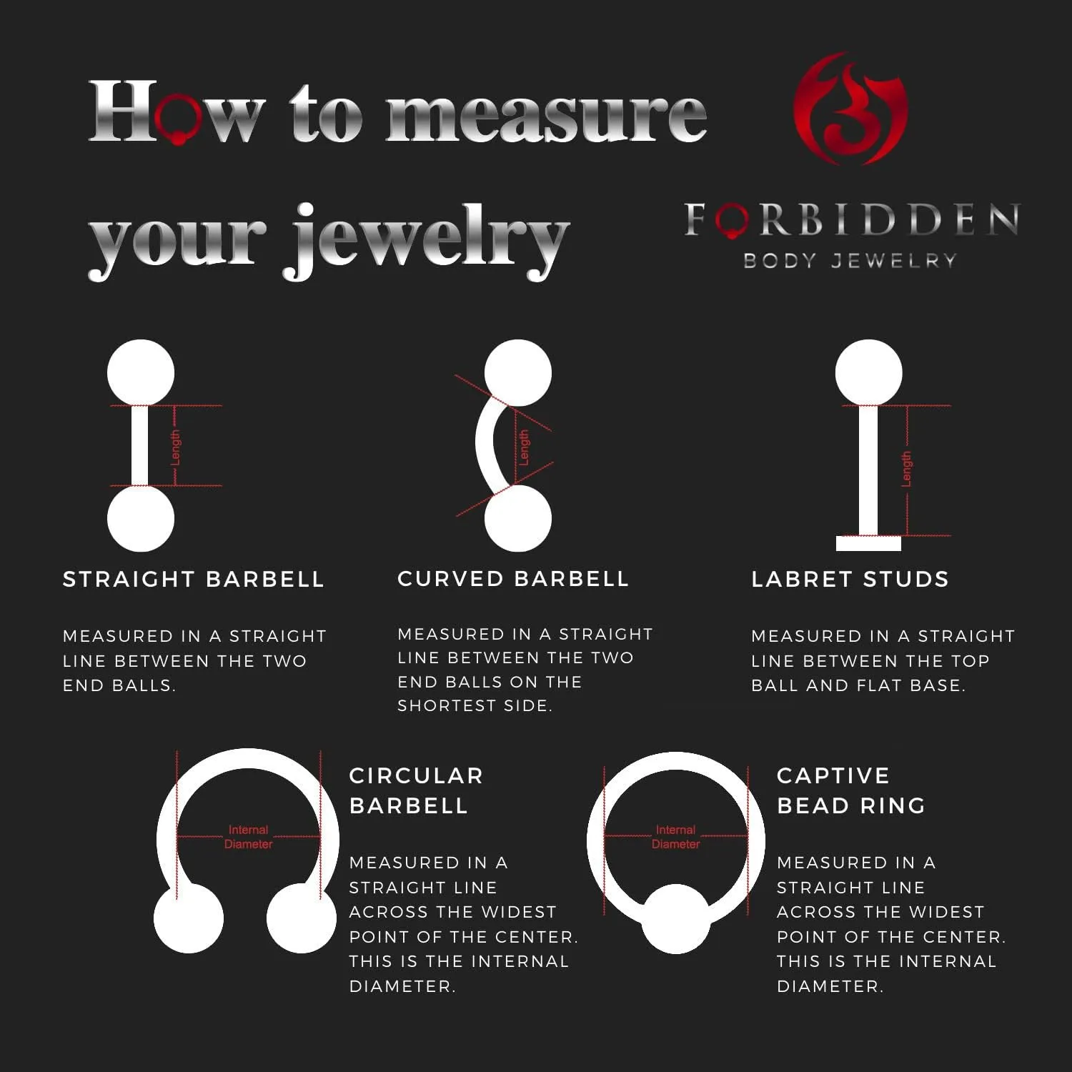 Forbidden Body Jewelry 14g 16mm (5/8 Inch) Hypoallergenic Titanium Double Ball Nipple & Tongue Ring Barbells
