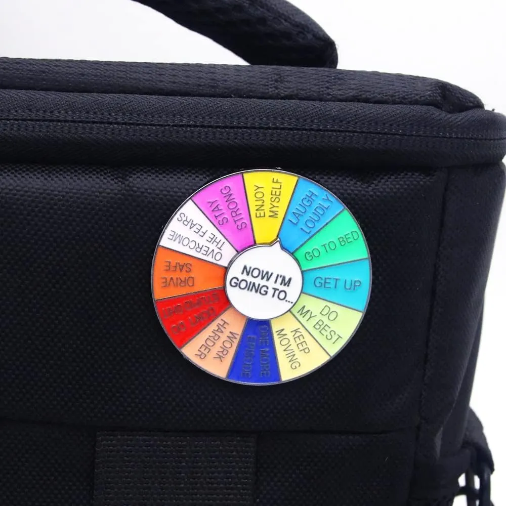 Funny Mood Pins - Cute Color Wheel Enamel Pin - Aesthetics Gifts for Kids Teens Women and Men
