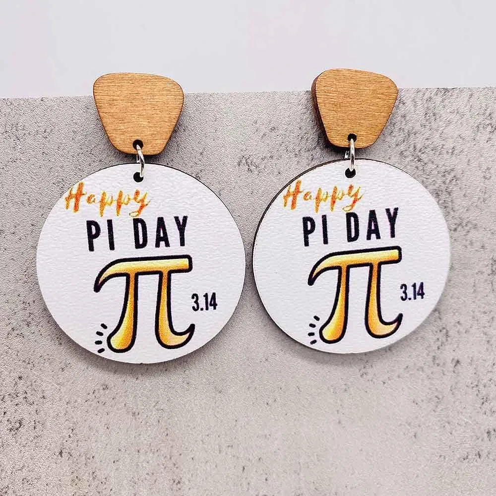 Funny Teacher Teardrop Dangle Earrings for Women and Wooden Back to School Earrings Teacher Appreciation Jewelry