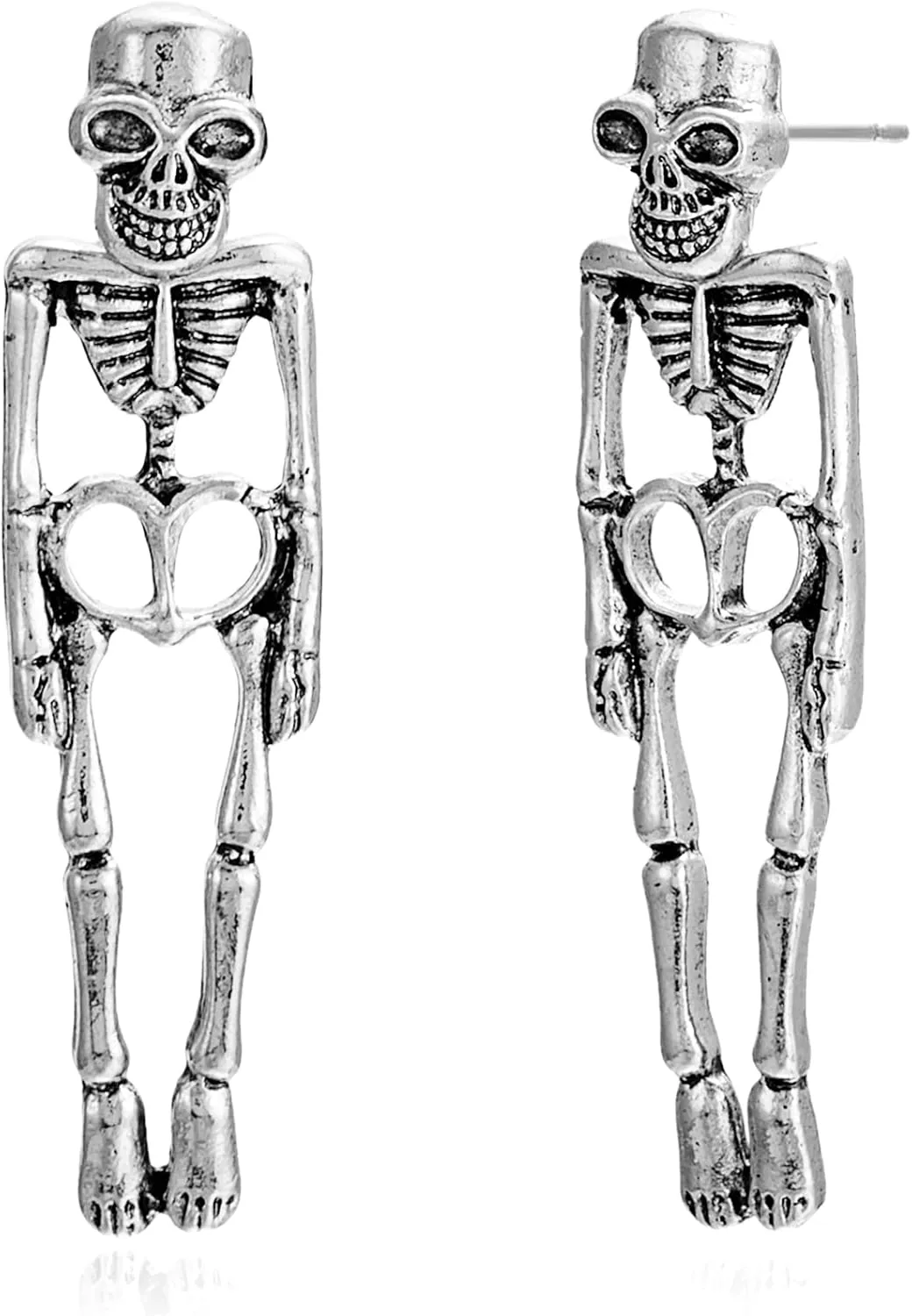 Halloween Skeleton Earrings Spooky Skull Skeleton Dangle Earrings for Women Costume Dress Up Ghost Earrings