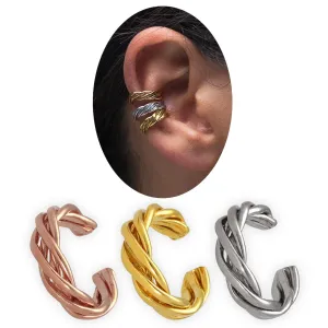 Handmade Ear Cuff Set of 3 sterling silver ear cuffs no piercing non pierced ear cuffs silver earcuffs rose gold ear wraps minimalist