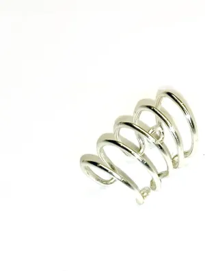 Helix Five - Sterling Silver Ear Cuff By Earlums