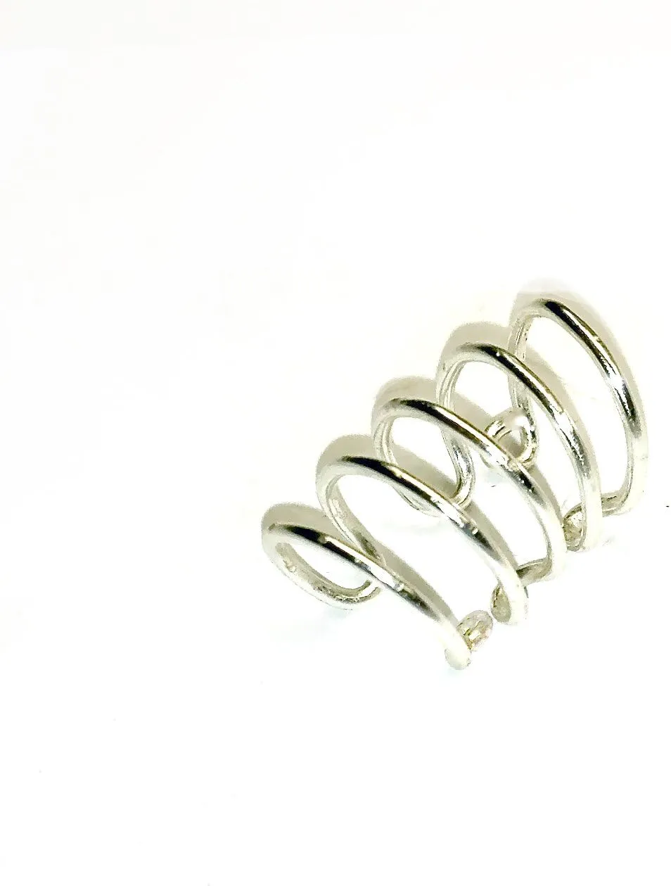 Helix Five - Sterling Silver Ear Cuff By Earlums