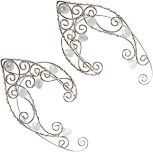 Homoyoyo Pair Vintage Earrings Ear Cuffs for Women Fairy Jewelry Wrap Earring Cuffs Non Piercing Jewelry for Daily Parties Weddings