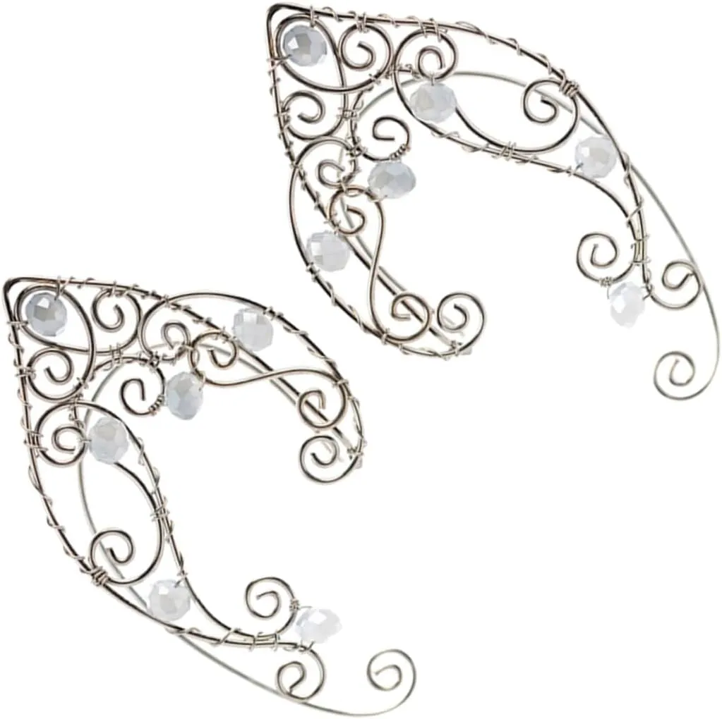Homoyoyo Pair Vintage Earrings Ear Cuffs for Women Fairy Jewelry Wrap Earring Cuffs Non Piercing Jewelry for Daily Parties Weddings