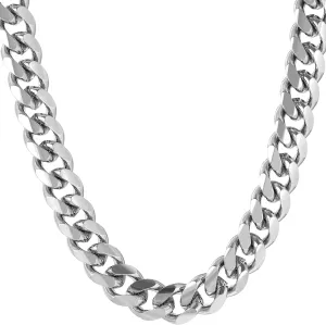 LIFETIME JEWELRY 9mm Miami Curb Cuban Link Chain Necklace 24k Gold Plated