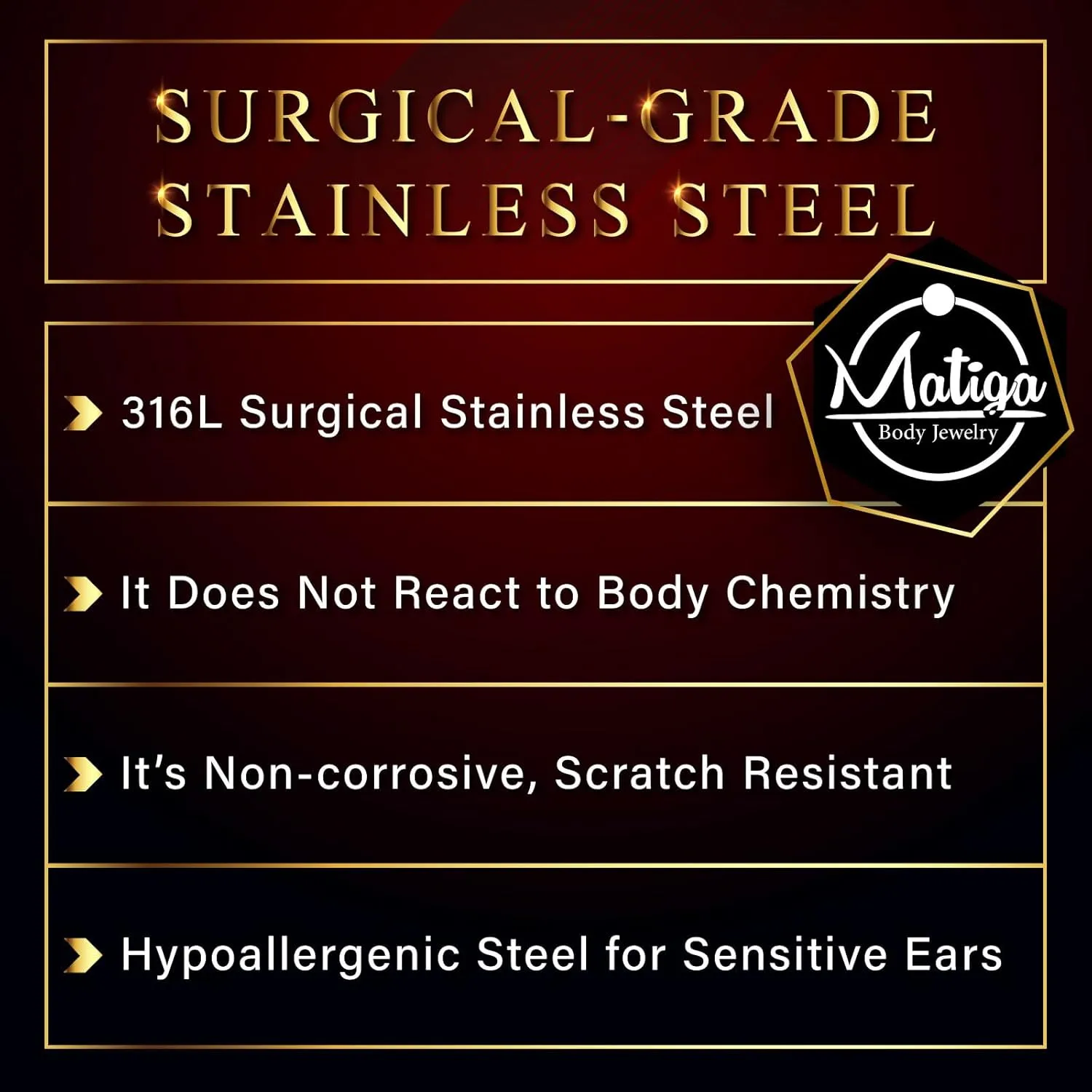 MATIGA 3Pcs Surgical Steel 20g-14g horseshoe earring Piercing Jewelry Cartilage Septum Nose Tragus Eyebrow Daith Helix More Choices