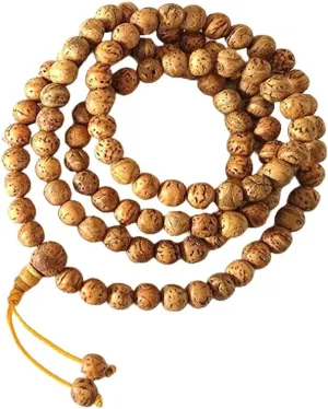 Natural Bodhi Seed 6mm 108 Mala Beads, Spiritual, Meditation Beads, Reiki, Japa Mala, Buddhist Prayer Beads, Yoga Bracelet, healing beads LKMALA-RRGU-1635
