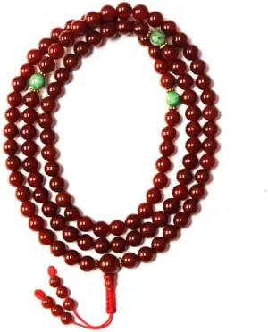 Natural Dark Carnelian,green jade 8mm 108 Mala Beads, Spiritual, Meditation Beads, Reiki, Japa Mala, Buddhist Prayer Beads, Yoga Bracelet, healing beads LKMALA-RRGU-697