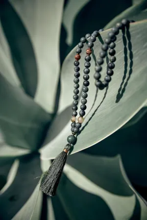 Natural Kambaba Jasper   Quartz   Agate 8mm 108 Mala Beads, Spiritual, Meditation Beads, Reiki, Japa Mala, Buddhist Prayer Beads, Yoga Bracelet, healing beads LKMALA-RRGU-553