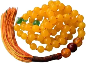 Natural yellow jade, green agate, rosewood 6mm 108 Mala Beads, Spiritual, Meditation Beads, Reiki, Japa Mala, Buddhist Prayer Beads, Yoga Bracelet, healing beads LKMALA-RRGU-1743