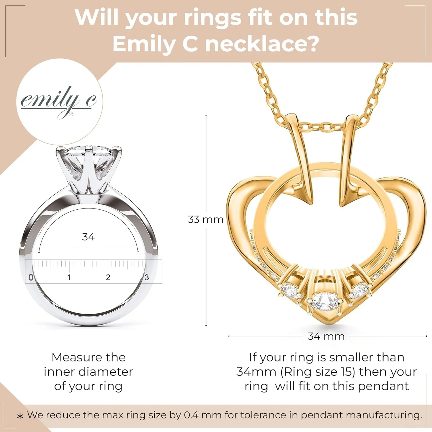 Original Patented Ring Holder - Stainless Steel Necklace - Women & Men Wedding & Engagement Ring Holder - Gift for Her