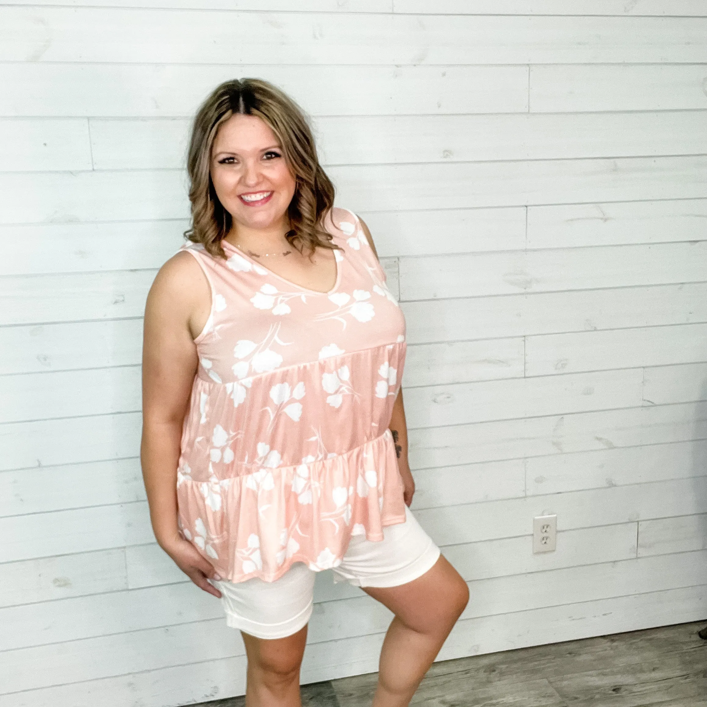 "Elanie" Floral Babydoll Tank