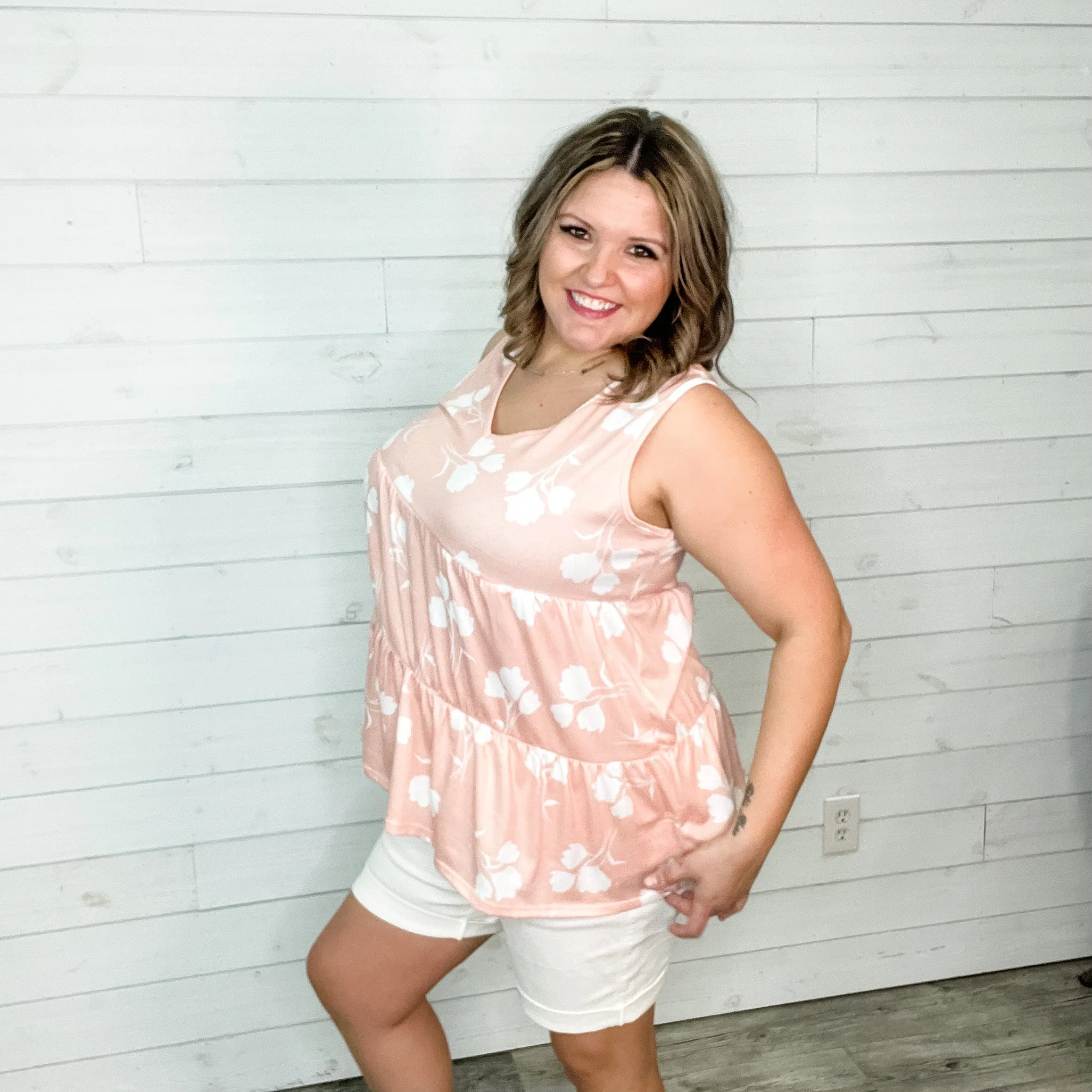 "Elanie" Floral Babydoll Tank