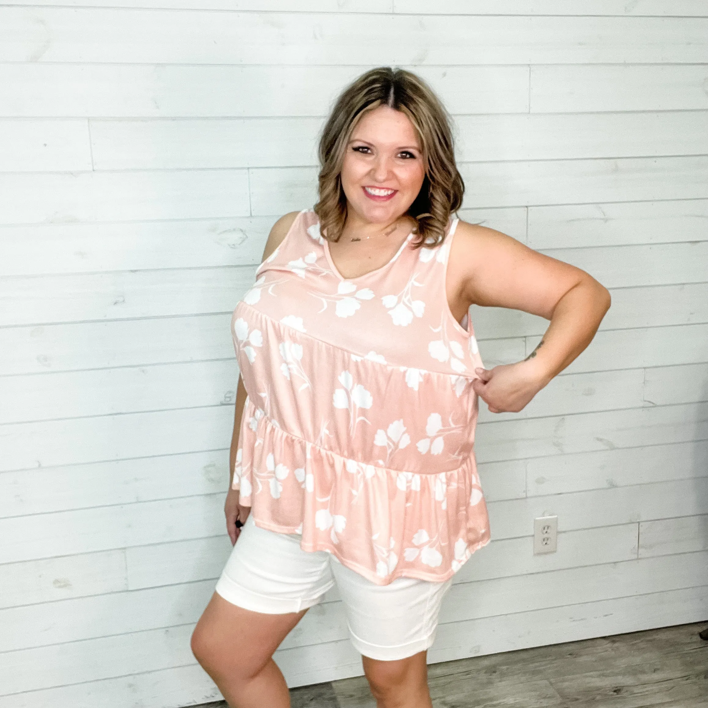 "Elanie" Floral Babydoll Tank