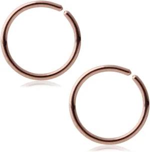 Ruifan 18G 20G Round Ends Stainless Steel Body Jewelry Piercing Nose Hoop Ring 6-10mm