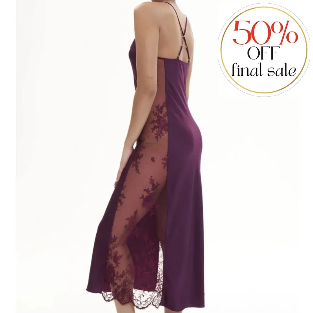 Rya Collection Darling Long Gown 219 in Aubergine
