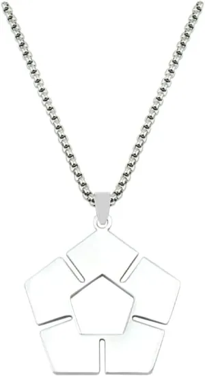 Soccer Anime Blue Lock Pendant Chain Cosplay Jewelry Accessory Necklace - Silver