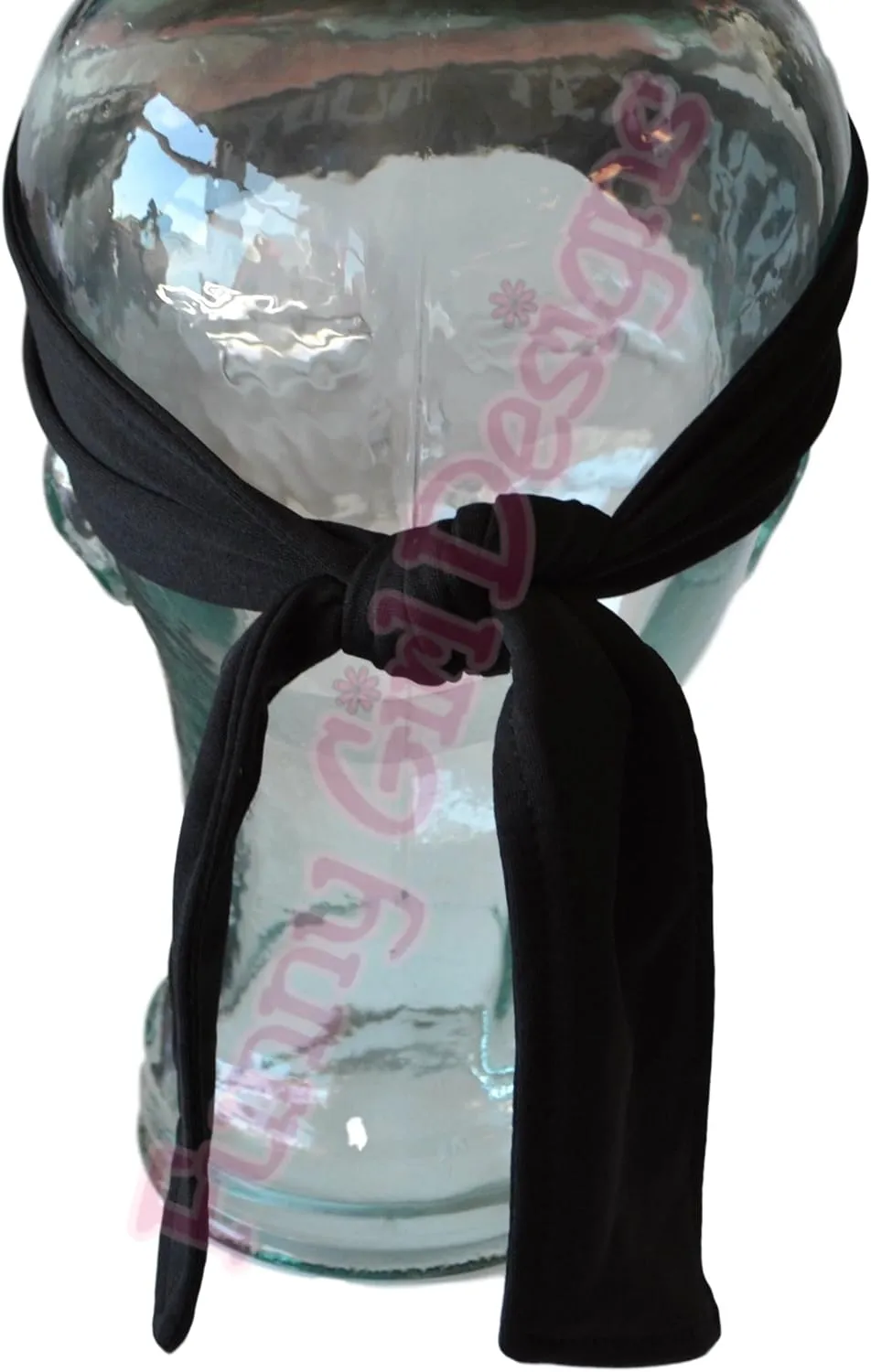 Soccer Headband Moisture Wicking TIE Back Personalized with Embroidered Heart and Custom Name