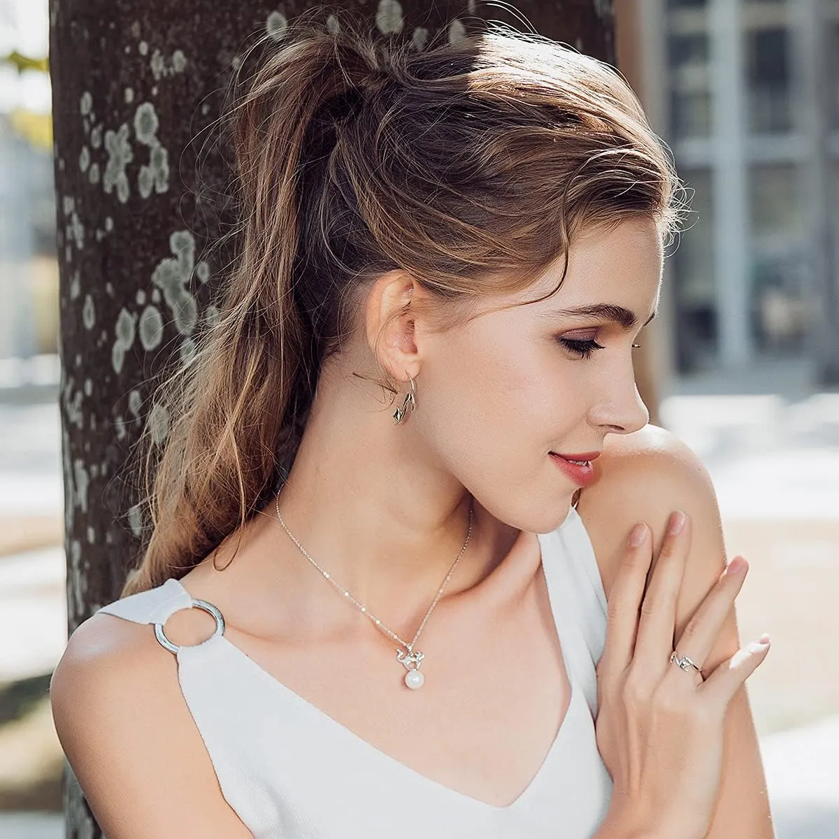 Sterling Silver Cat Ring - Adjustable, Dainty, Stackable, Gifts for Cat Lovers
