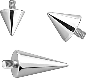 Titanium Spike Tops, Ball Tops, Horseshoe Circular Barbell Bars, Internal Threads, Nose Ring, Ear Piercing, Helix Hoop, Septum Jewelry